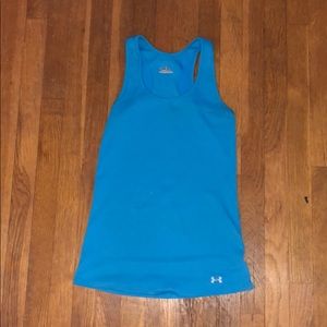 Blue under armor workout tank top